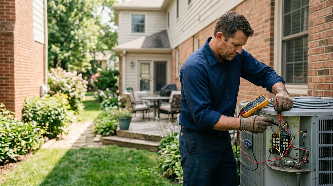 HVAC technician working near Essex Fells, NJ